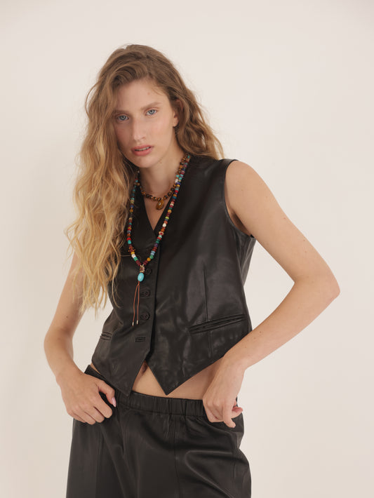 Leather Vest