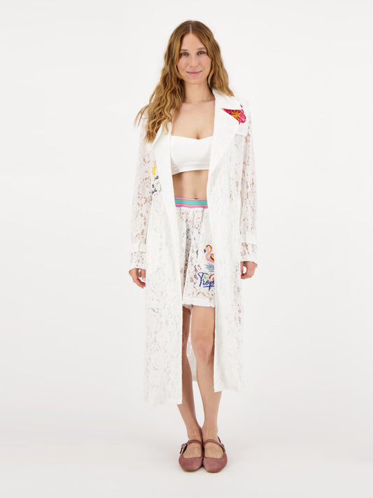 Lily Lace Trench Coat