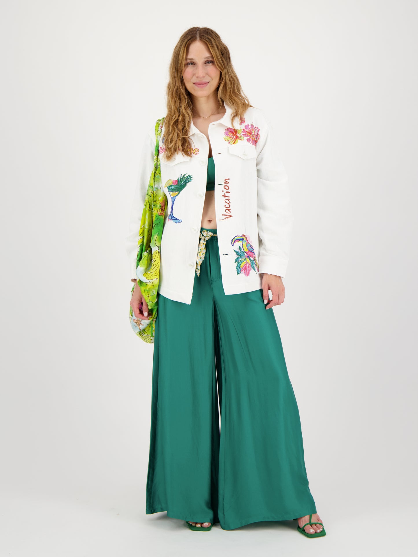 Briann Embroidered Denim Jacket