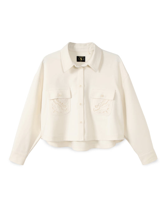 Embroidered Crop Jacket