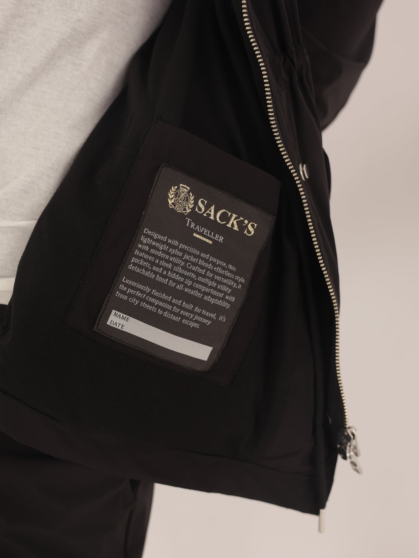 Nylon pocket jacket