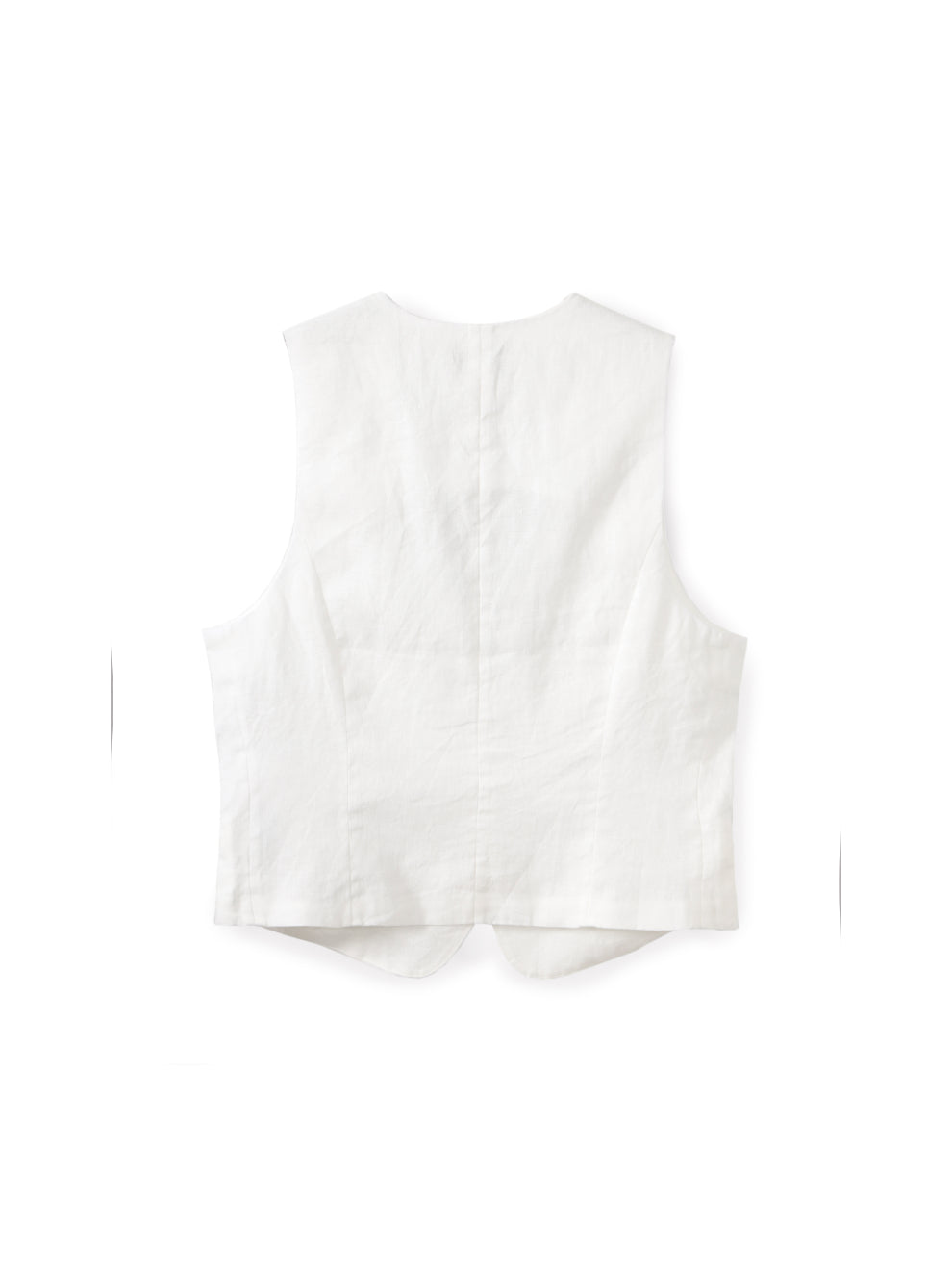 Tailored linen vest