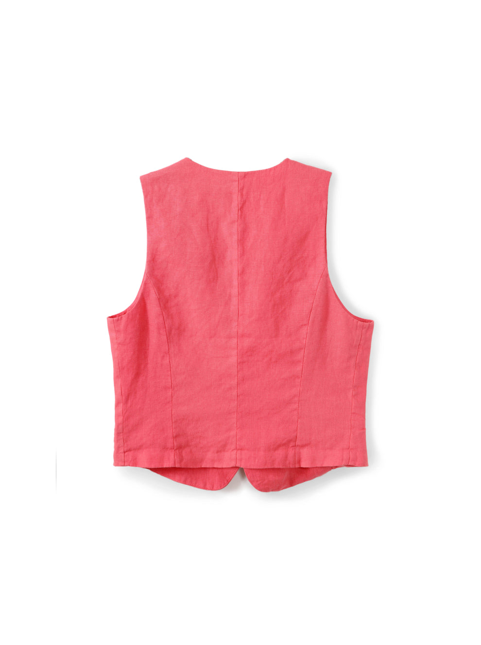 Tailored linen vest