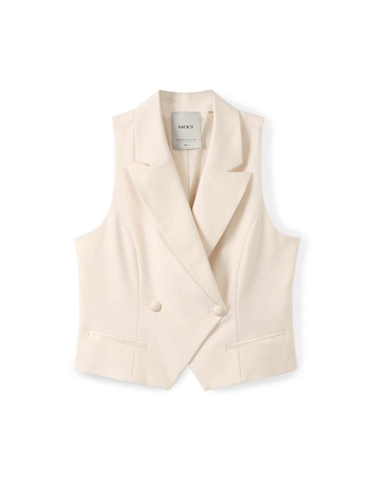 Tailored Vest With Satin Details