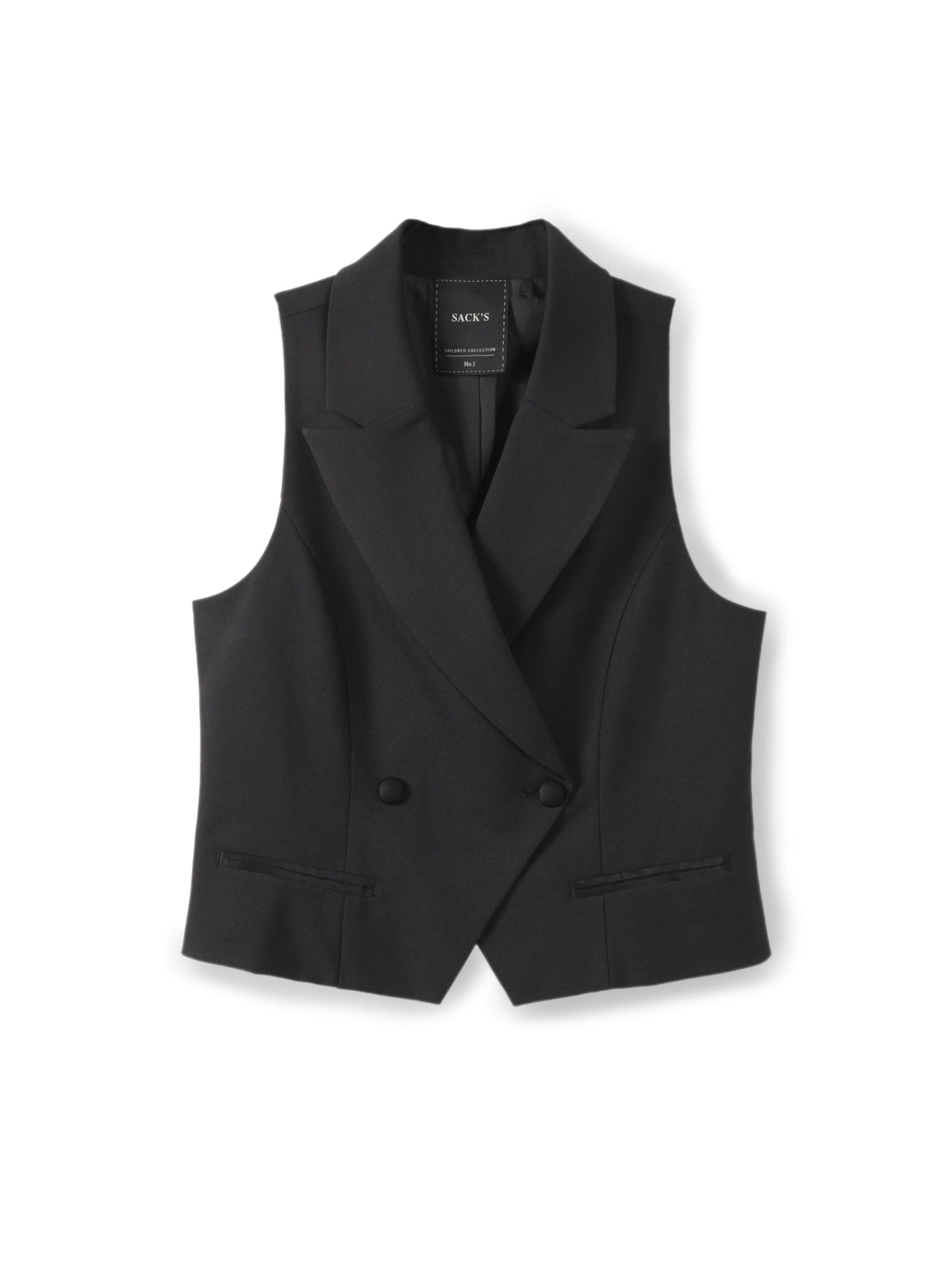 Tailored Vest With Satin Details