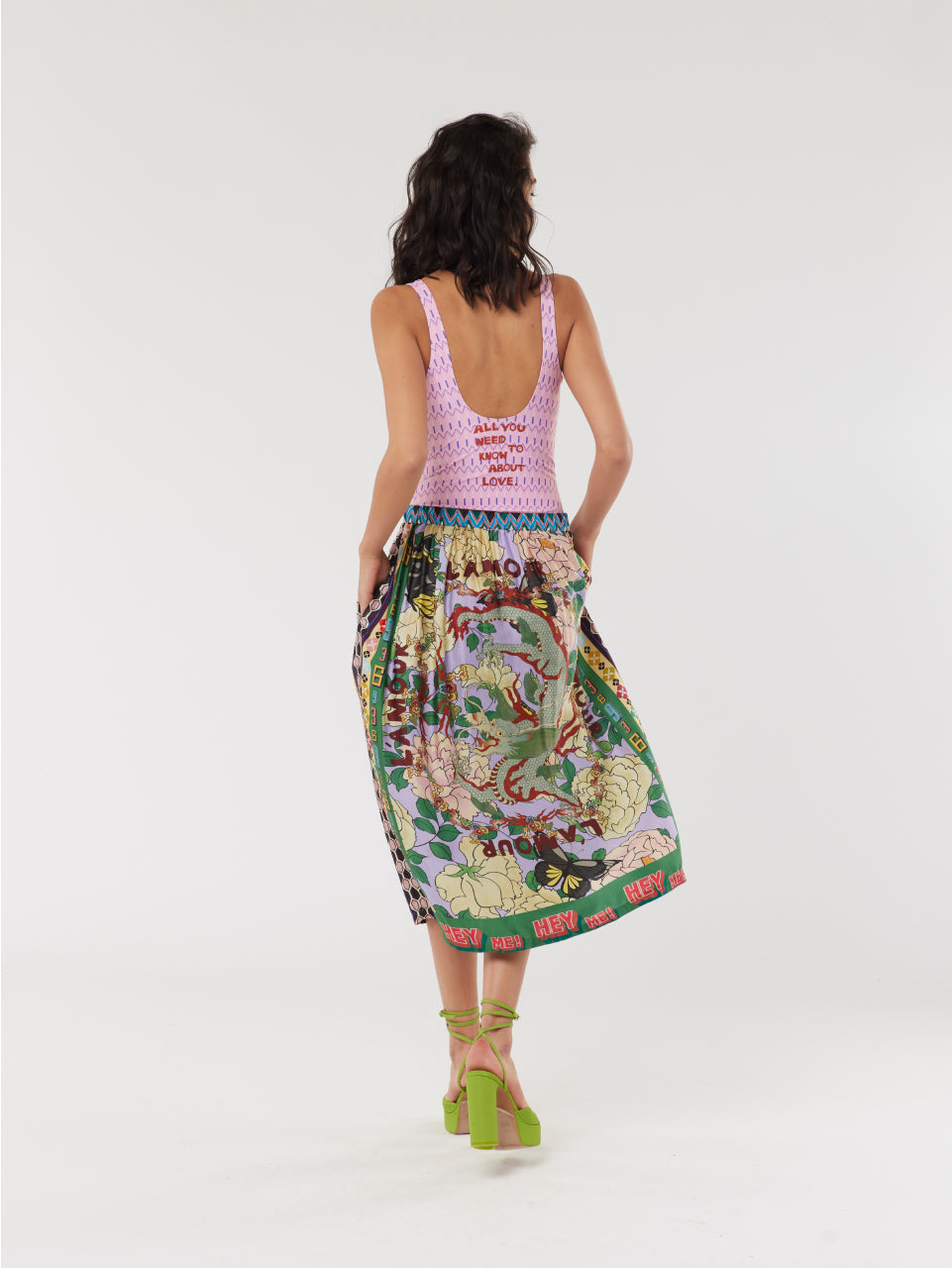 Vanessa Printed Midi Skirt