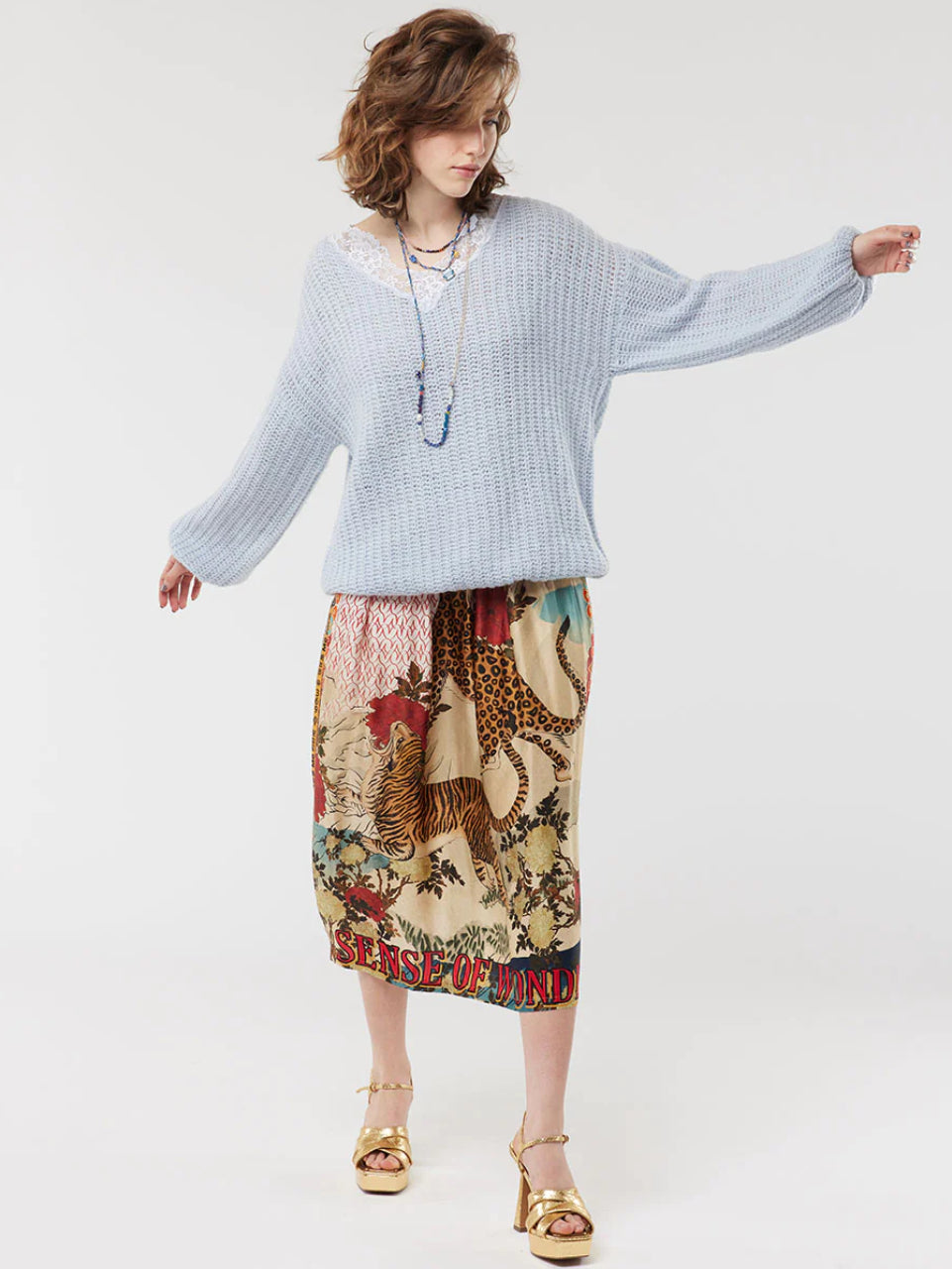 Vanessa Printed Midi Skirt