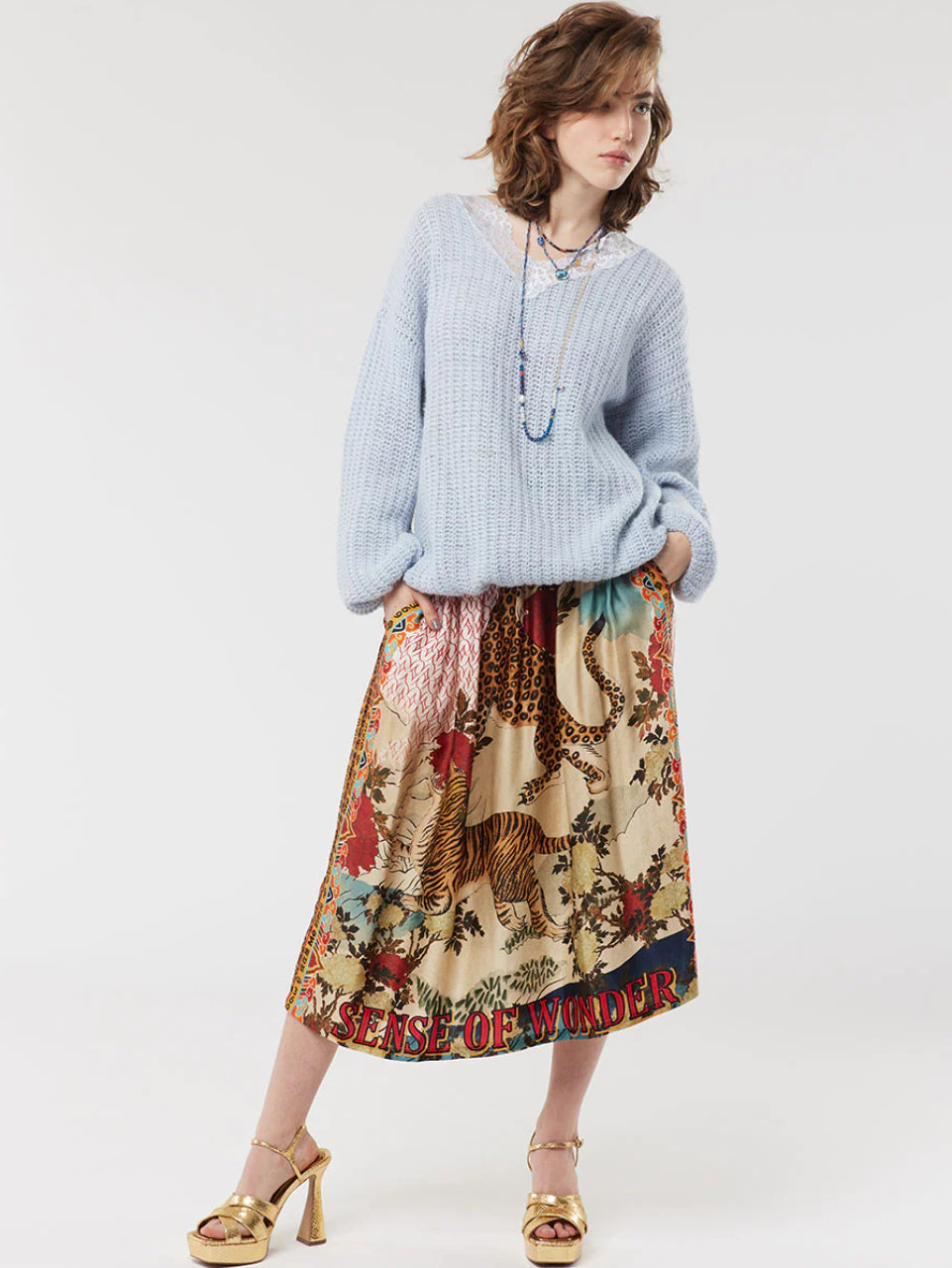 Vanessa Printed Midi Skirt