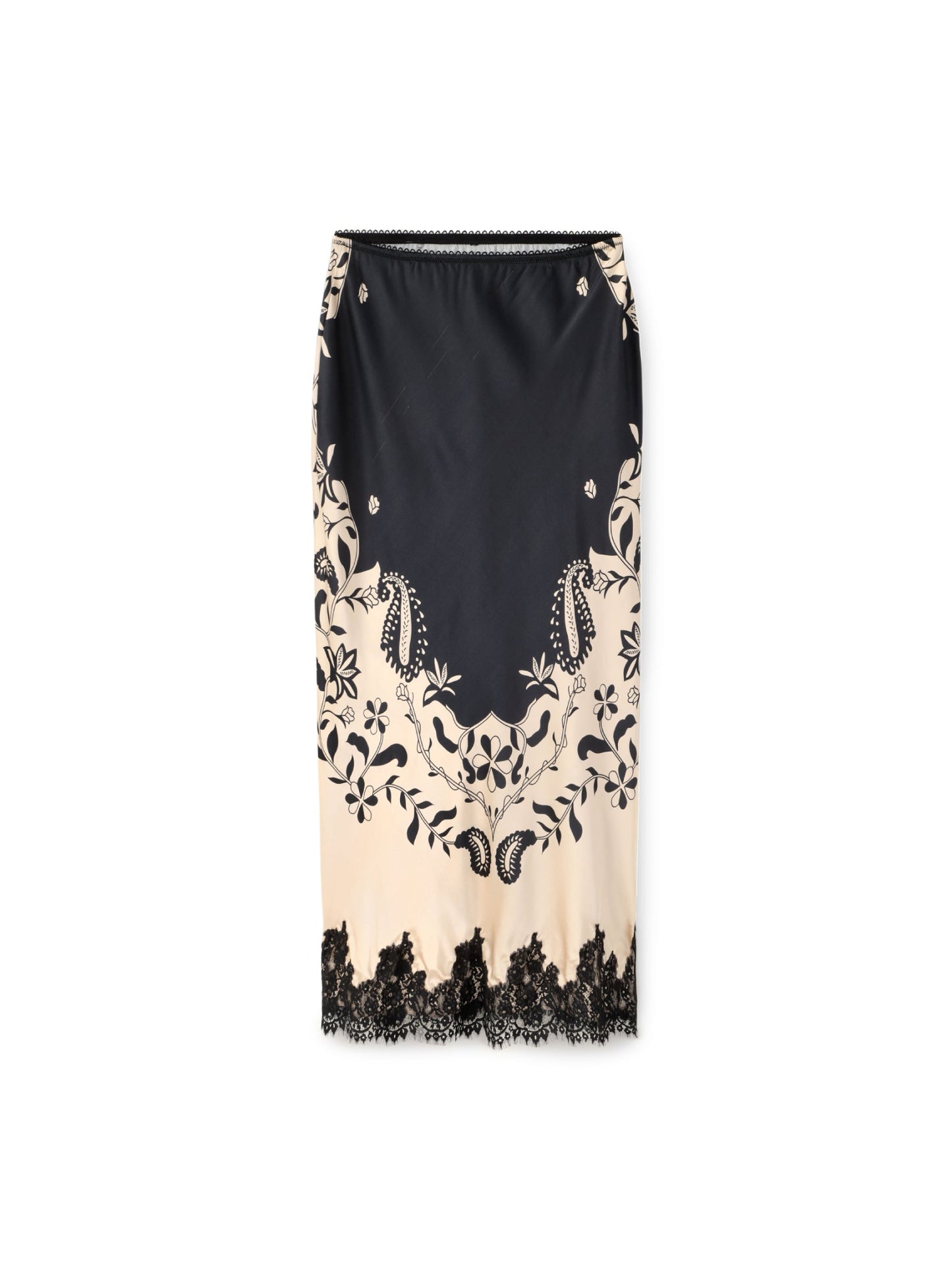 חצאית ארוכה שילוב תחרה