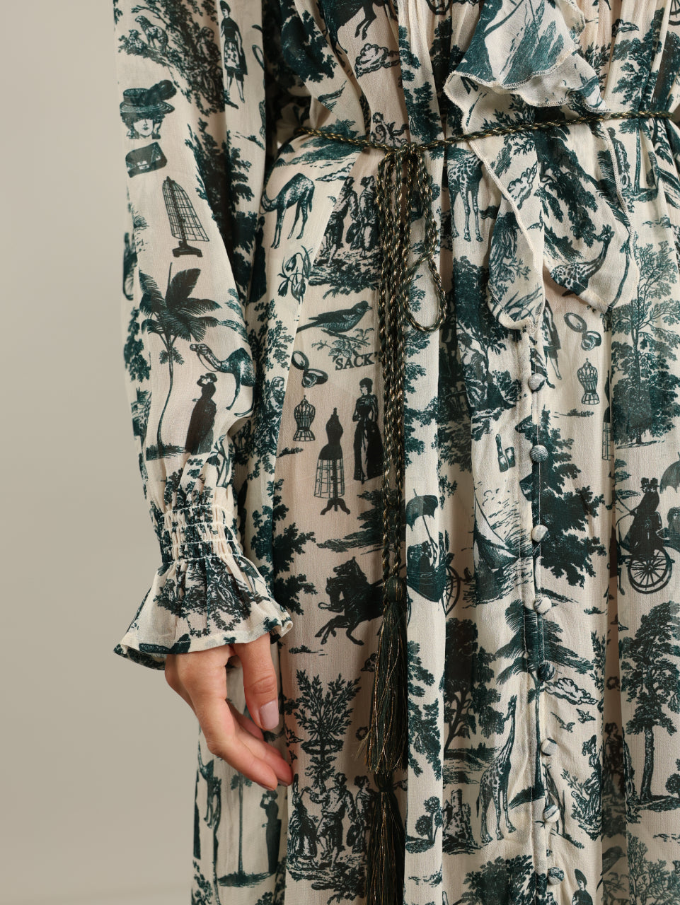 Leaf Print Dress
