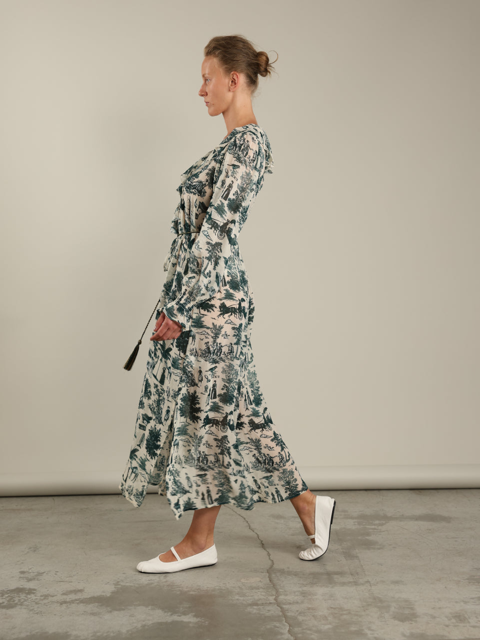Leaf Print Dress