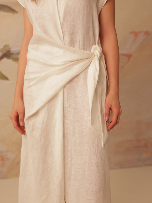 Sleeveless Short Wrap Dress