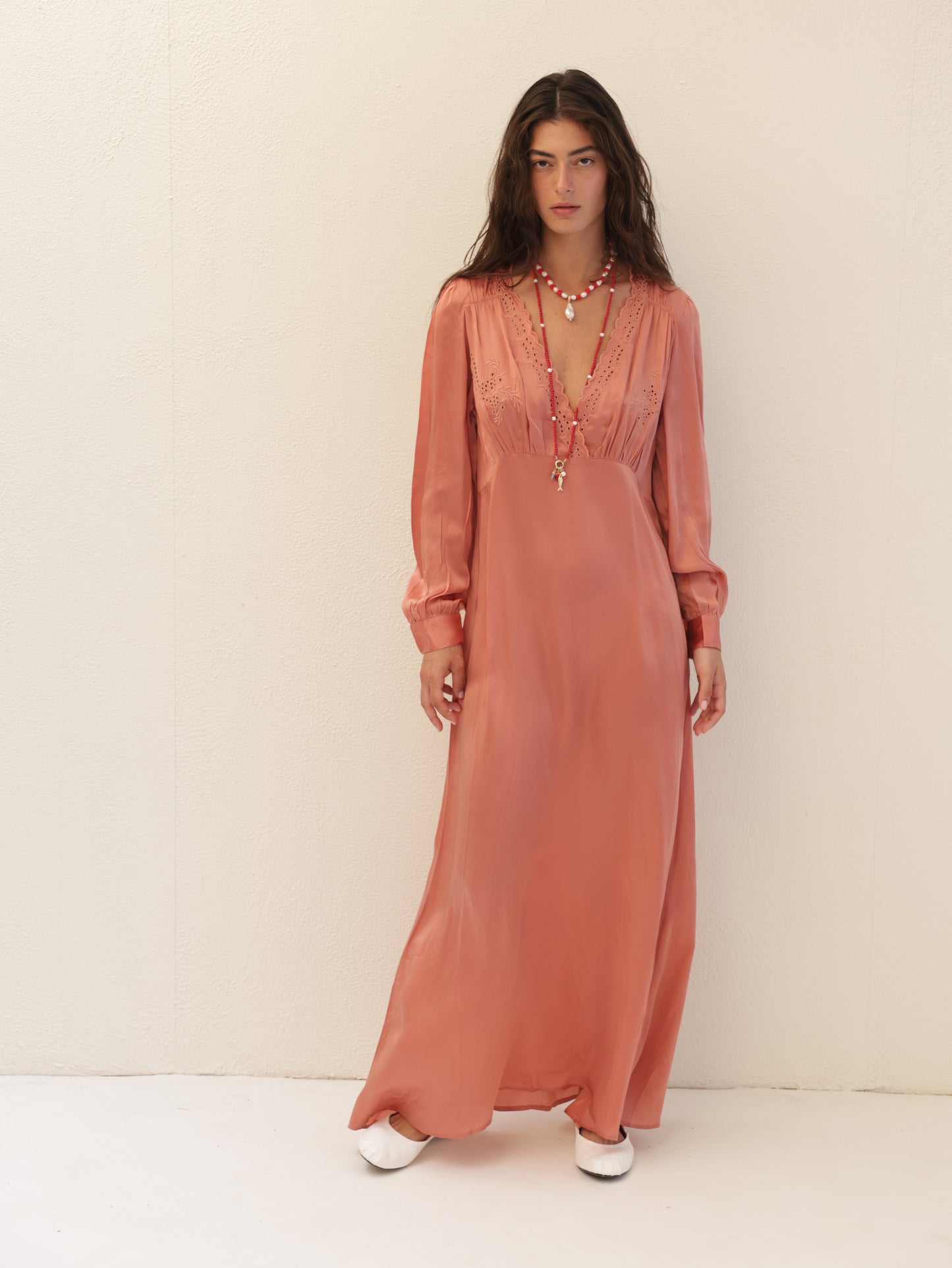 Embroidered Maxi Dress