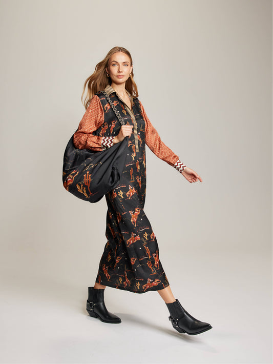 Kennedy Placket Maxi Dres