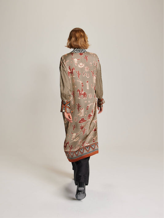 Athena Collar Button Up Dress