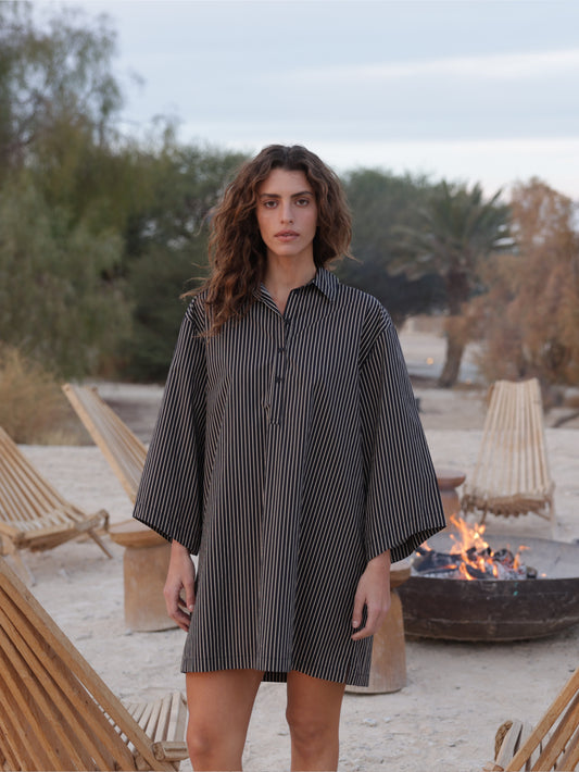 Striped Collar Dress