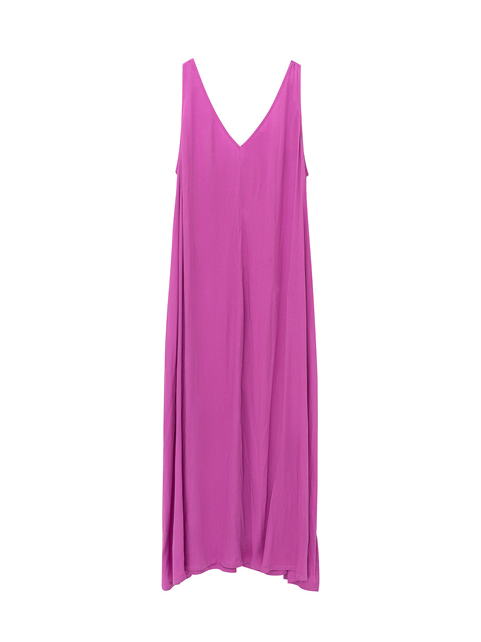 Sleeveless V Neck Long Dress