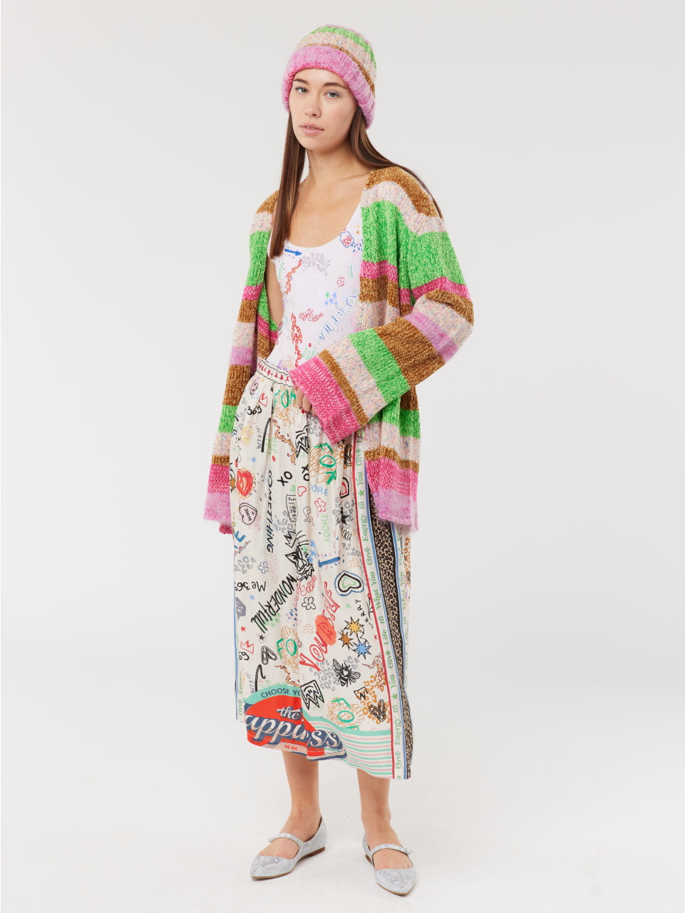 Vanessa Printed Midi Skirt