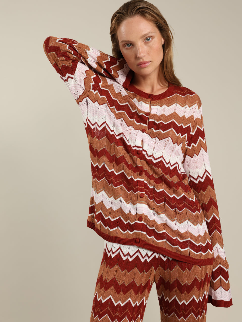Zig Zag Button Shirt