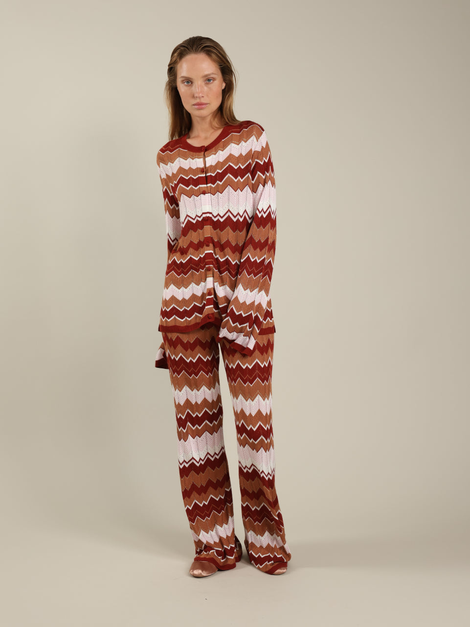 Zig Zag Button Shirt