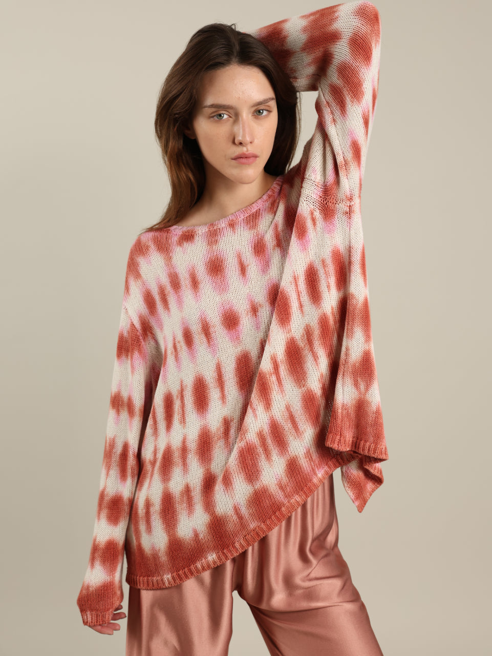 Tie Dye Round Neck Top