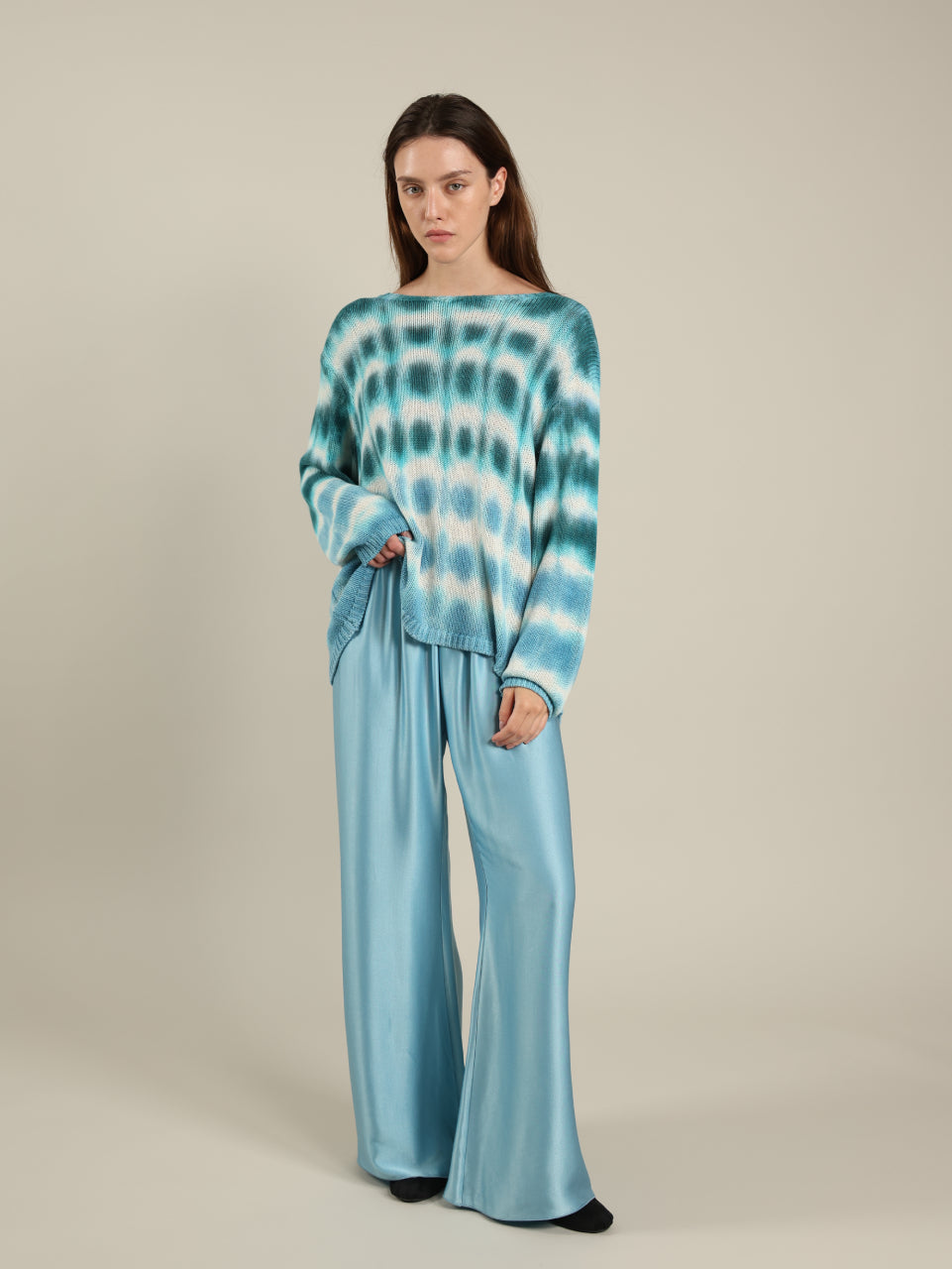 Tie Dye Round Neck Top