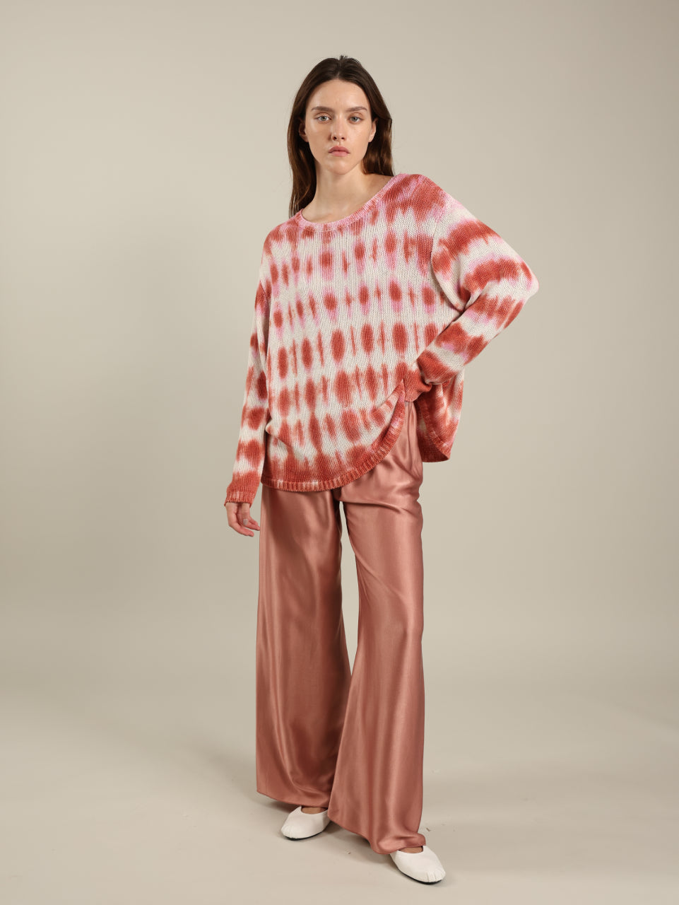 Tie Dye Round Neck Top