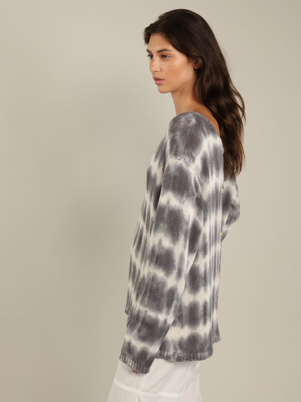 Tie Dye Round Neck Top