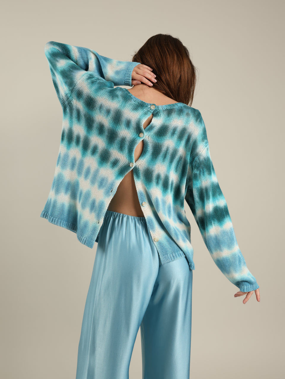 Tie Dye Round Neck Top