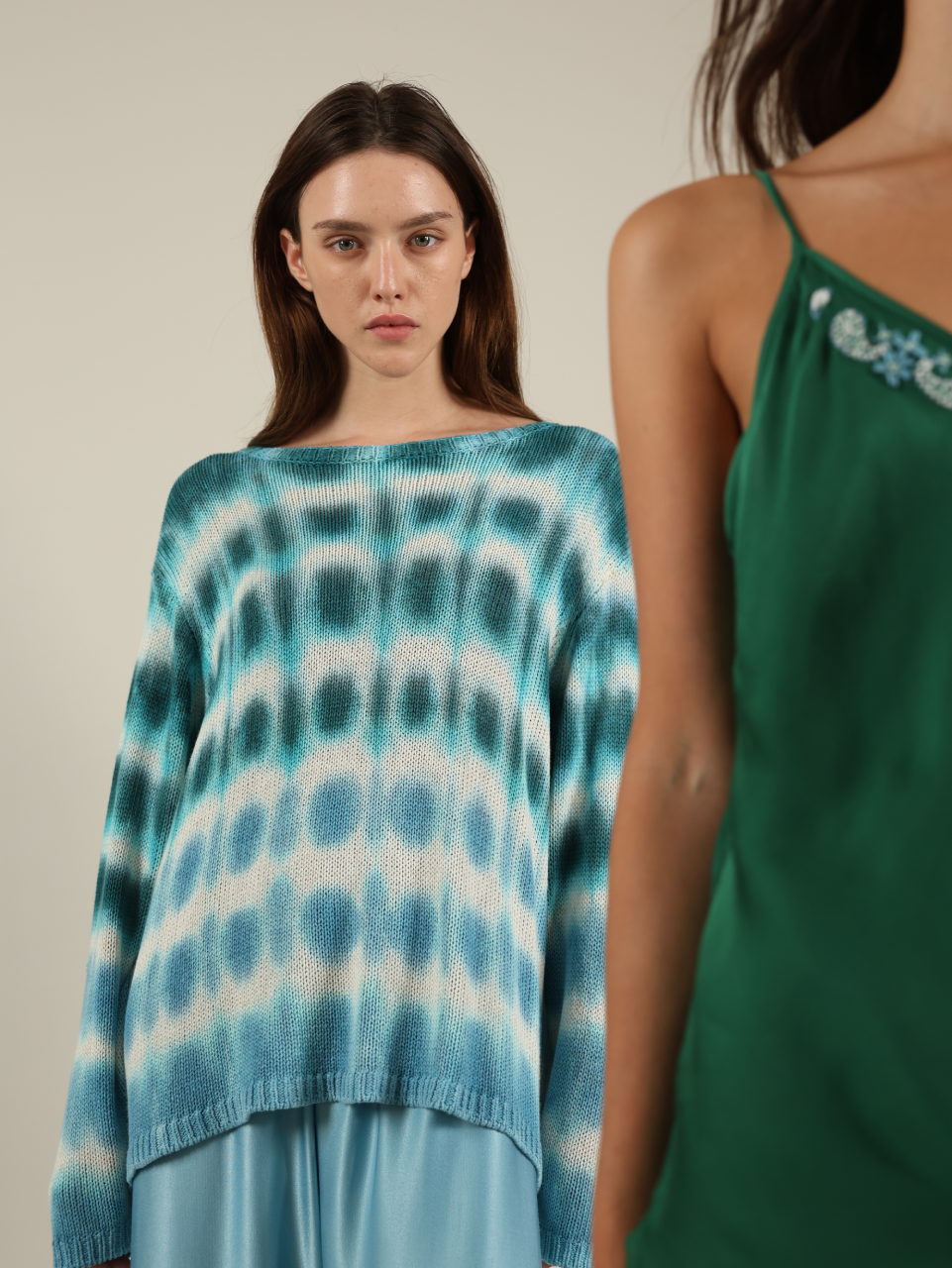 Tie Dye Round Neck Top