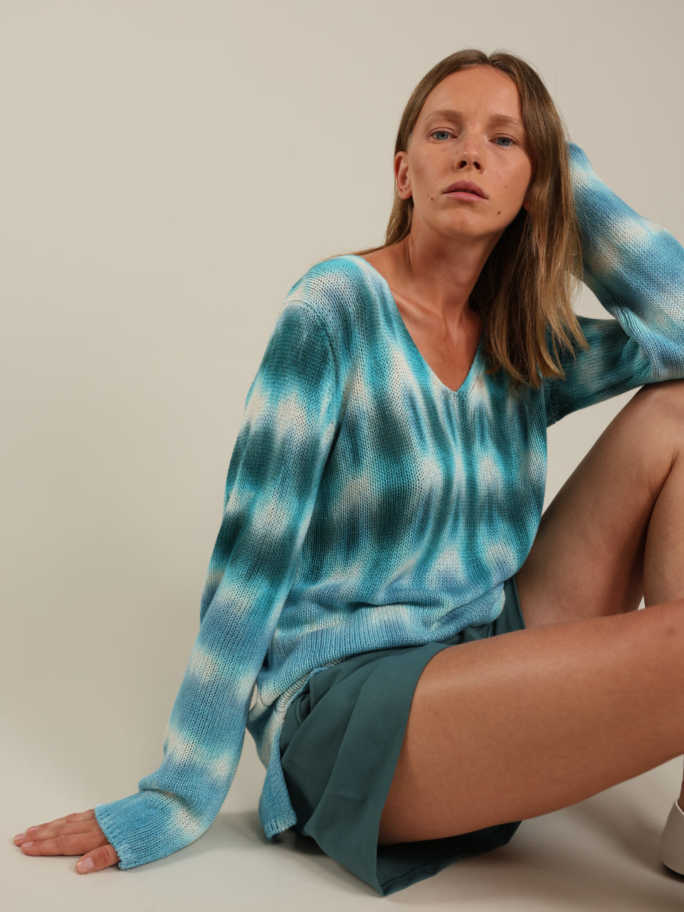 Tie Dye V-neck Top