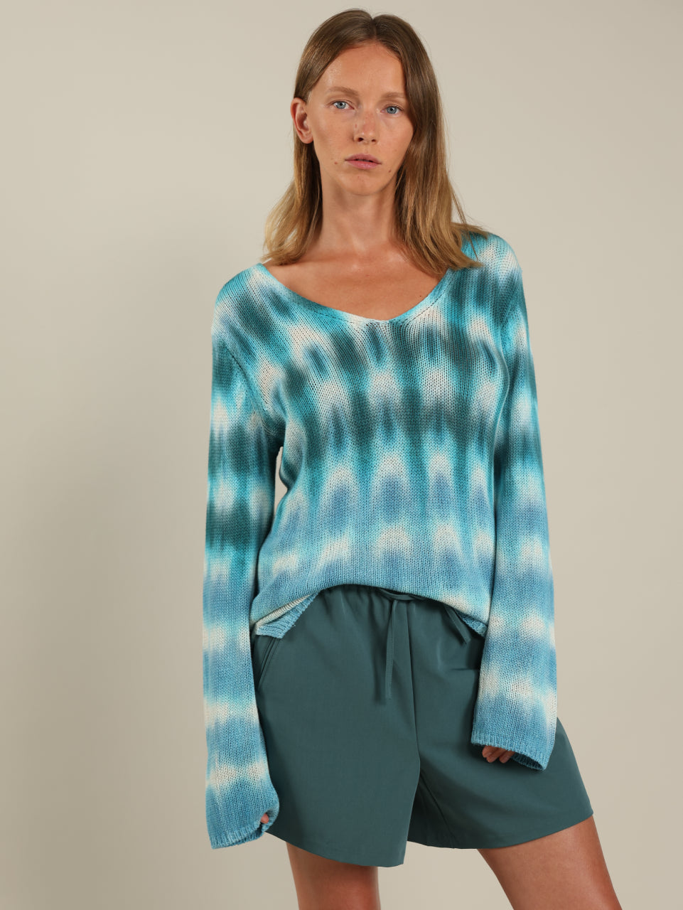 Tie Dye V-neck Top