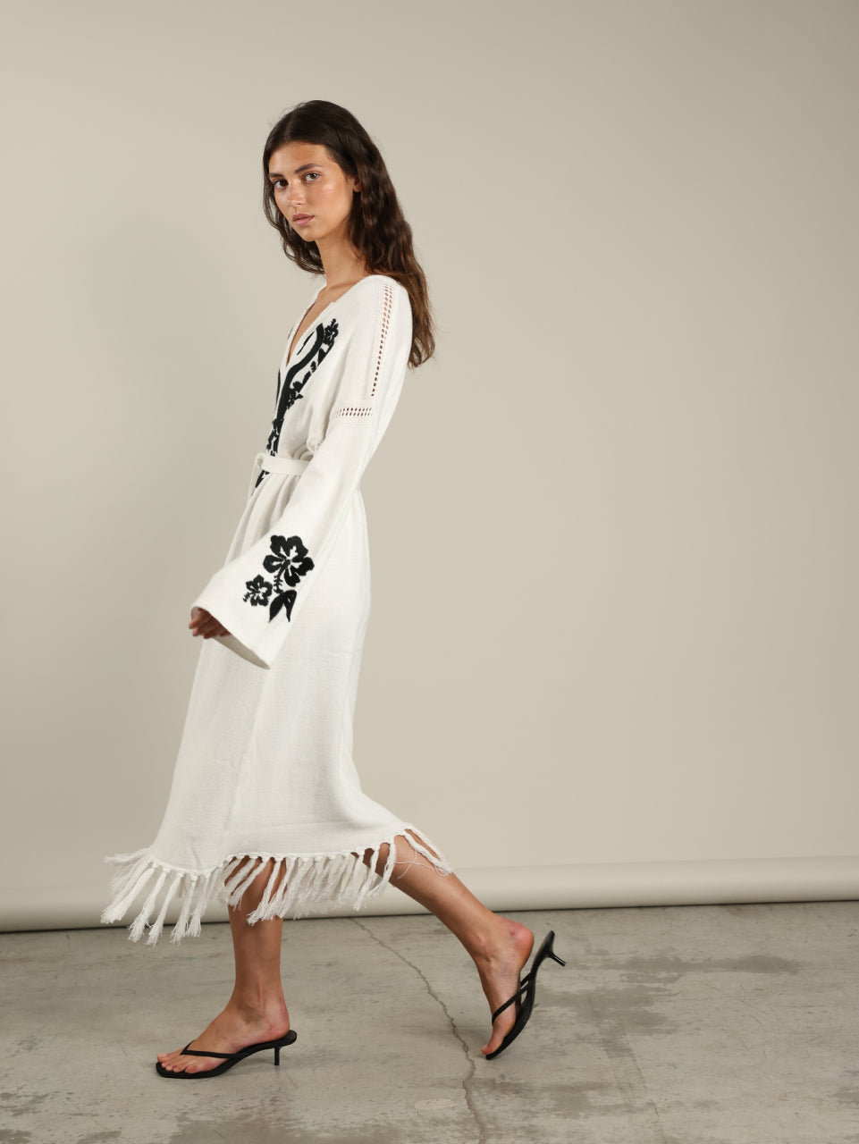 Embroidery Knit Dress