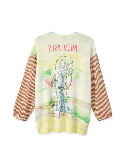 Mykonos Printed Cardigan