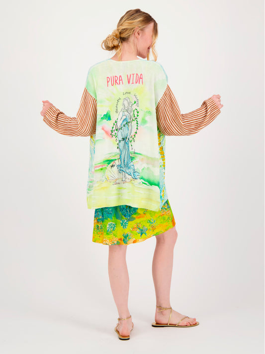 Mykonos Printed Cardigan