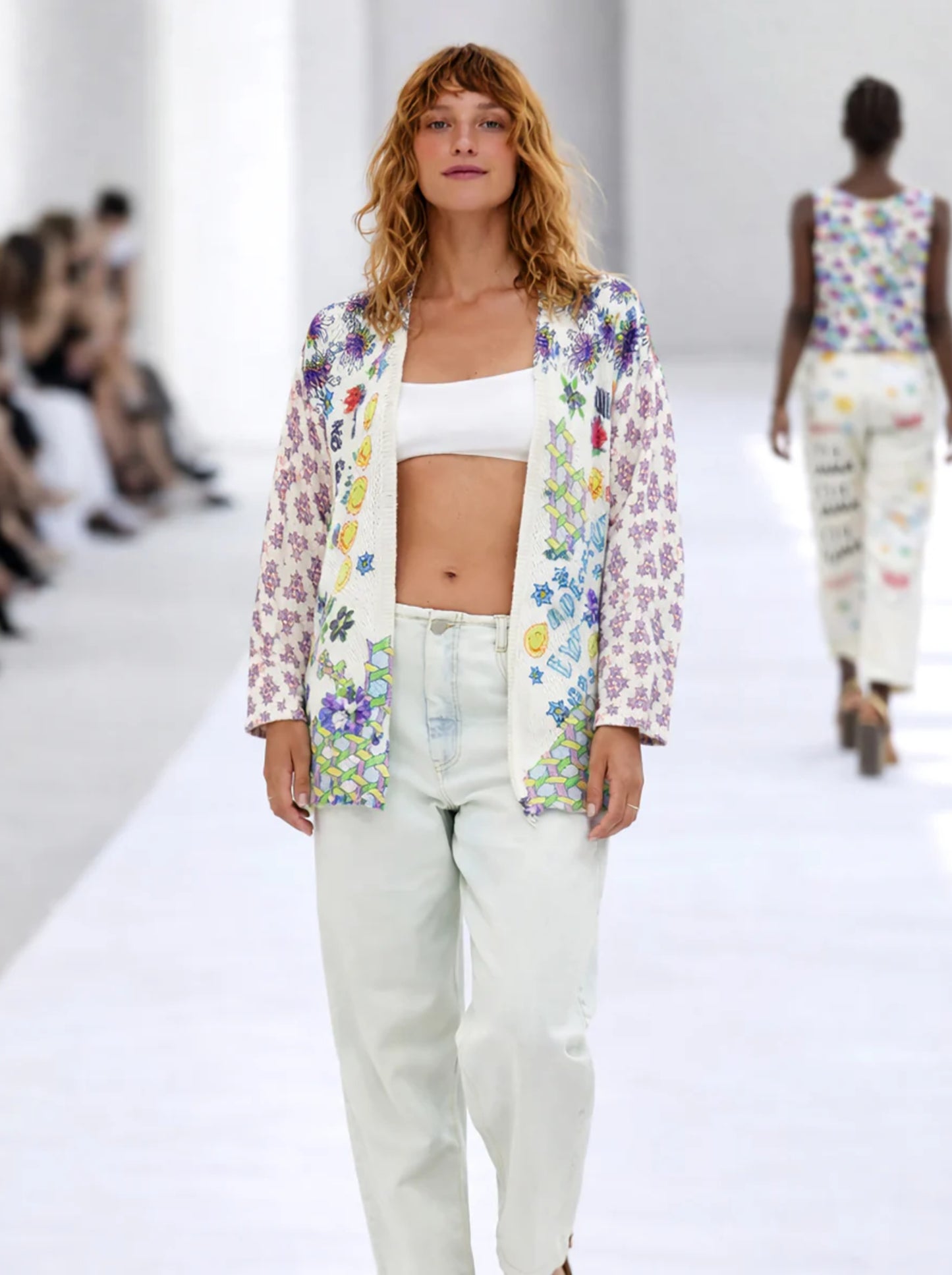Mykonos Printed Cardigan