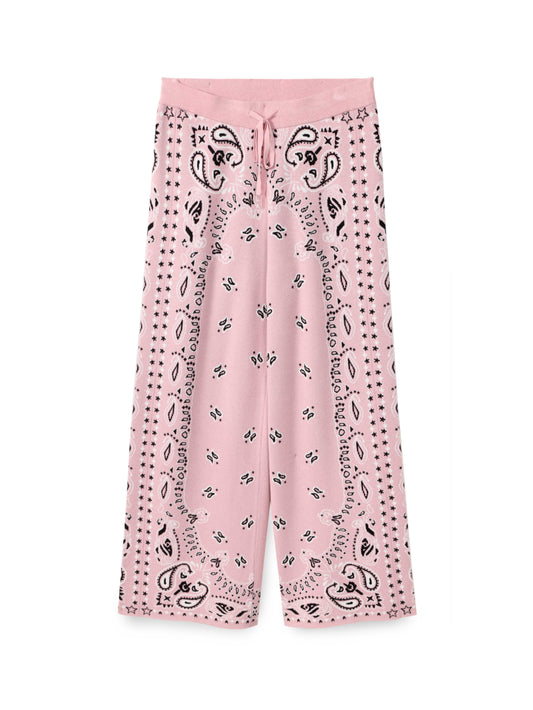 Bandana knit pants