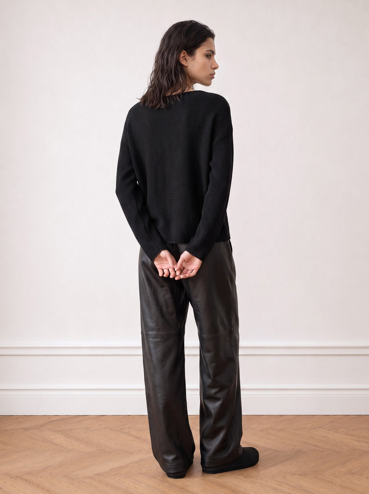 Batwing knit top