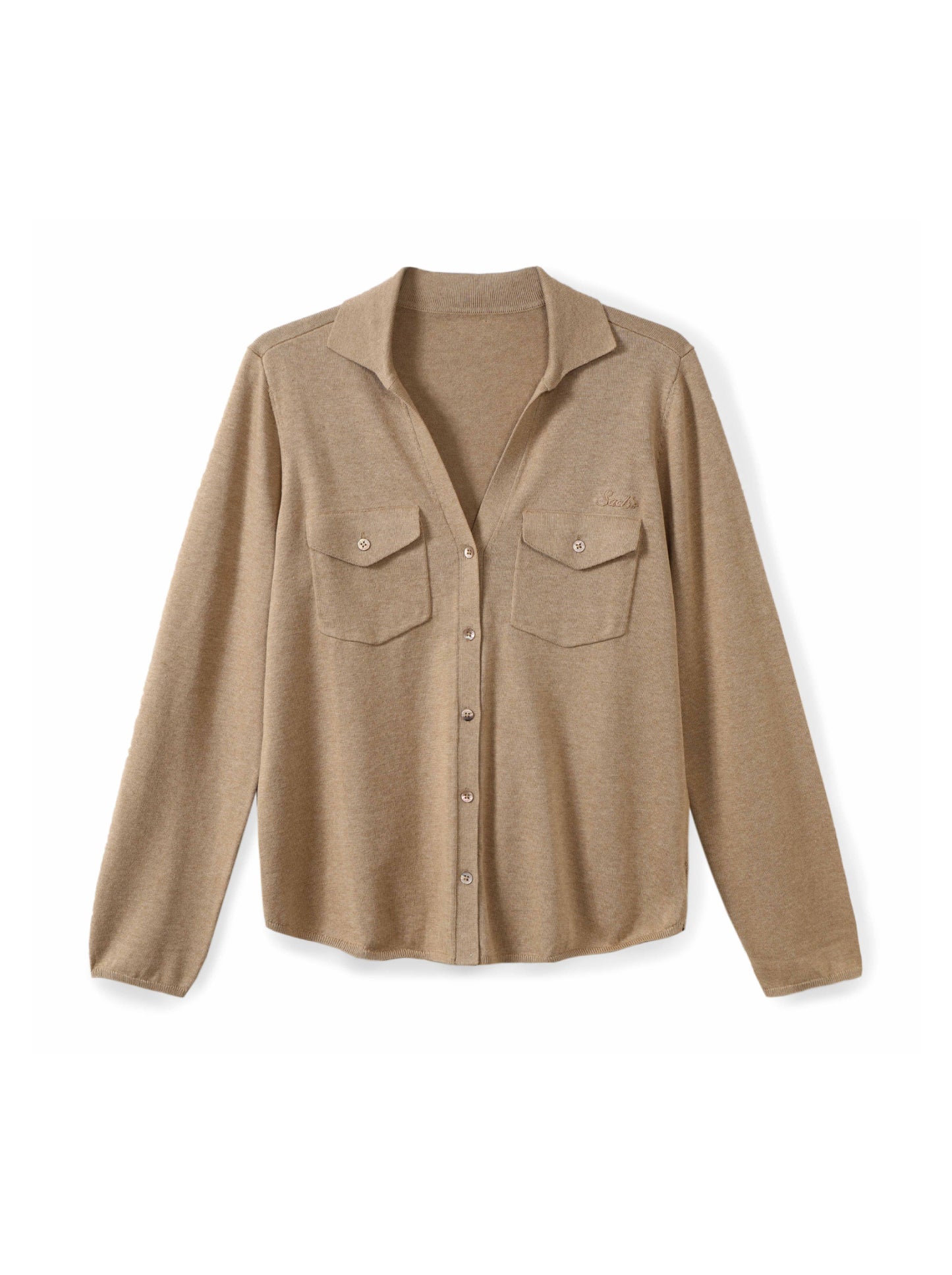Combination button-down modal shirt