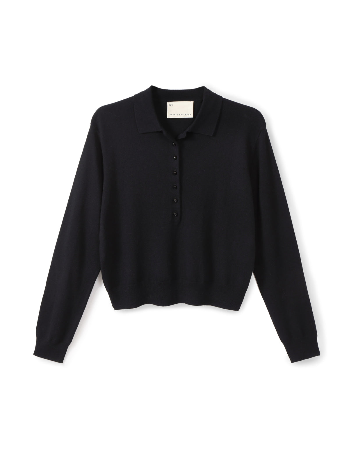 Wool polo sweater