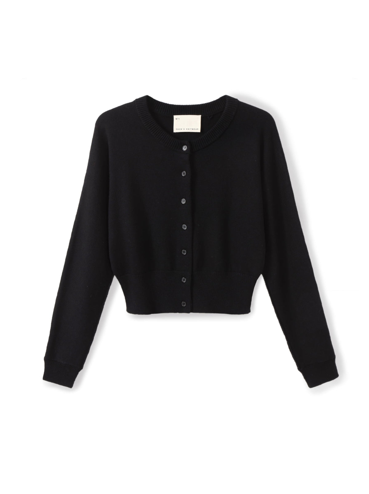 Wool cable-knit batwing cardigan
