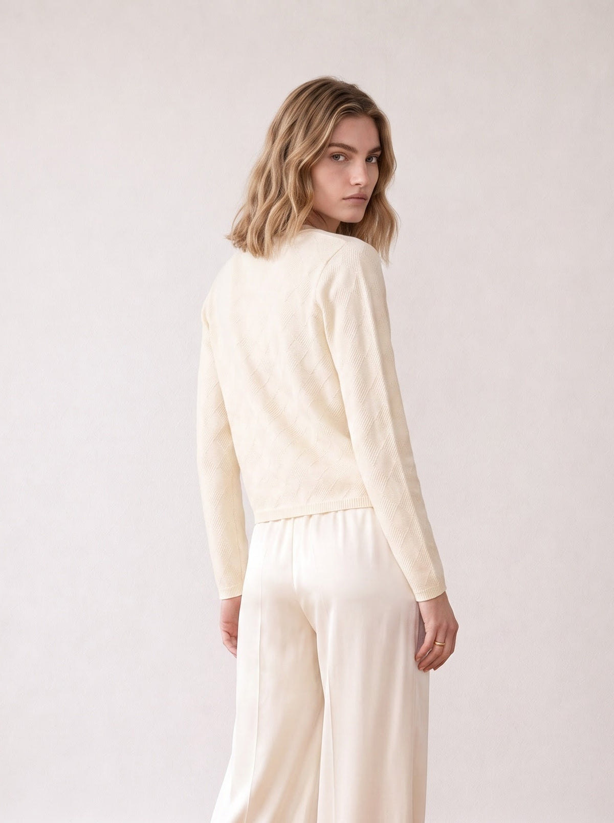 Knit Cardigan With S Button