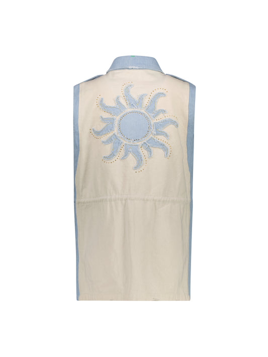 Andrea Denim Utility Vest