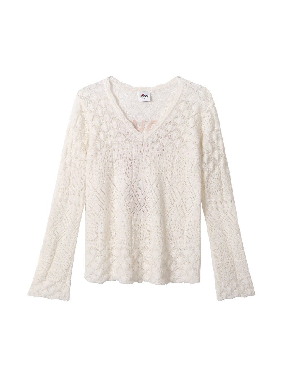 Heidi Scallop V-Neck Knit