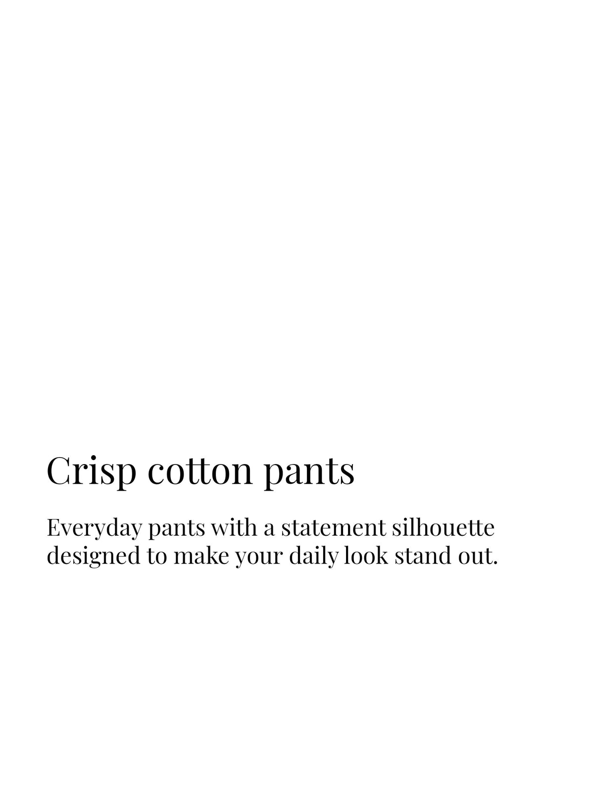 Nylon chino pants