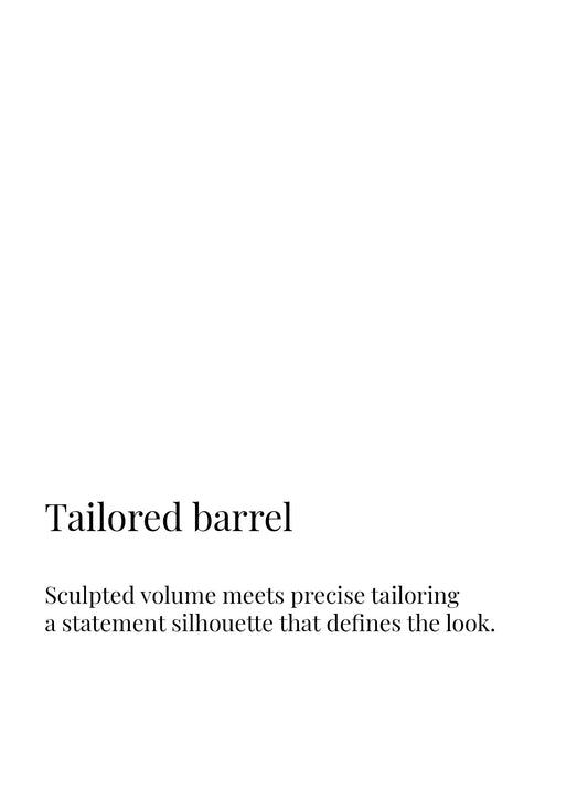 Tailored Barrel-leg Trousers