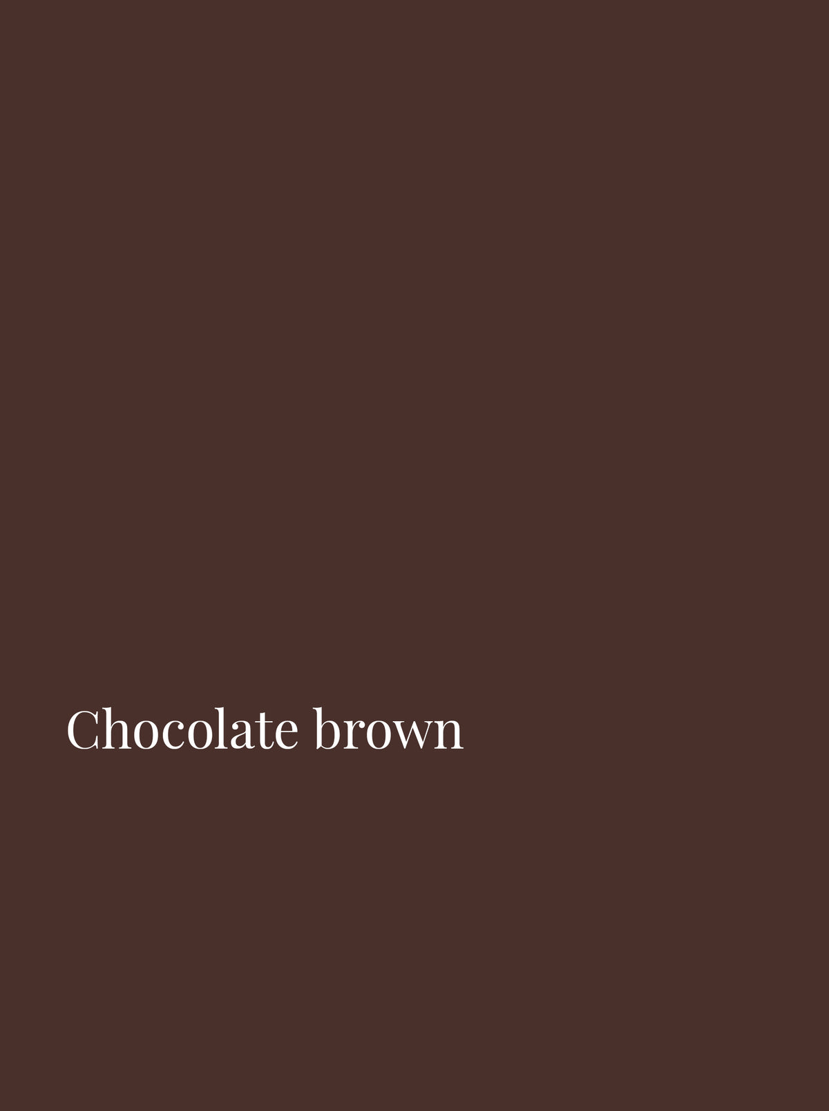 Chocolate brown