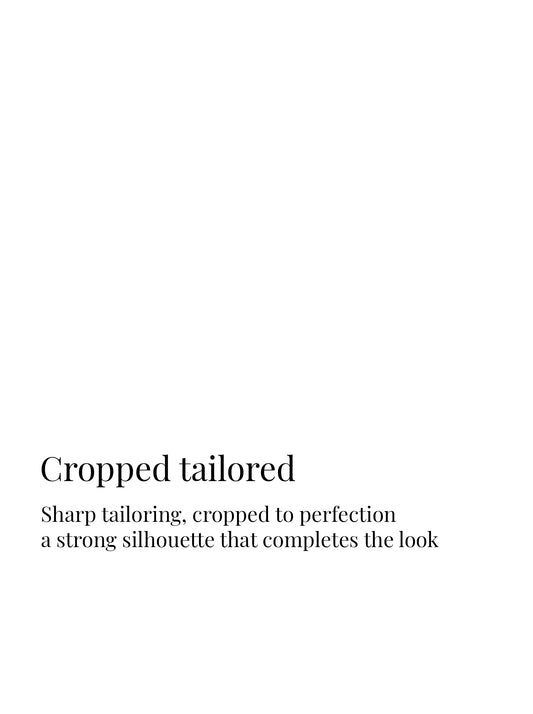 Double-breasted Cropped Jacket