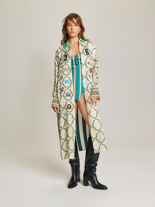 Athena Collar Button Up Dress