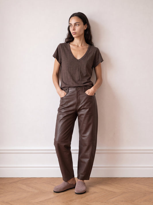 Barel leather trousers